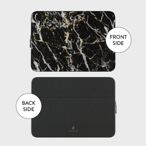 Make A Wish - Gold Marble Laptop Sleeve 5