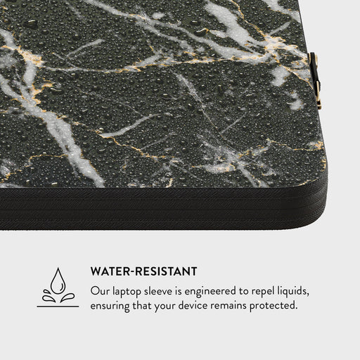 Make A Wish - Gold Marble Laptop Sleeve 10