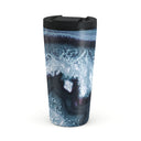 Frozen Lake - Gray Marble Travel Mug 1