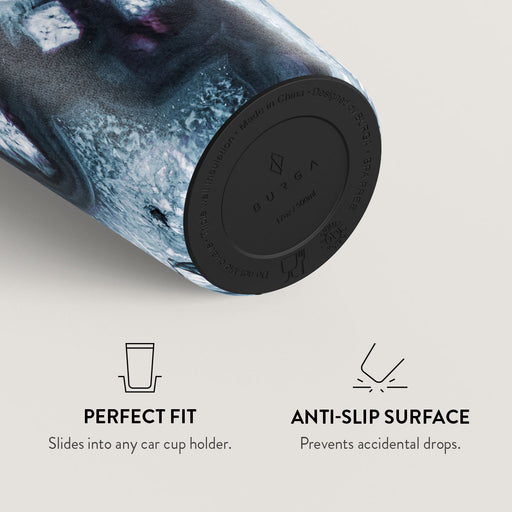 Frozen Lake - Gray Marble Travel Mug 12