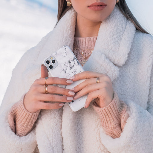White Winter - Classy Marble Samsung Galaxy A55 Case 6