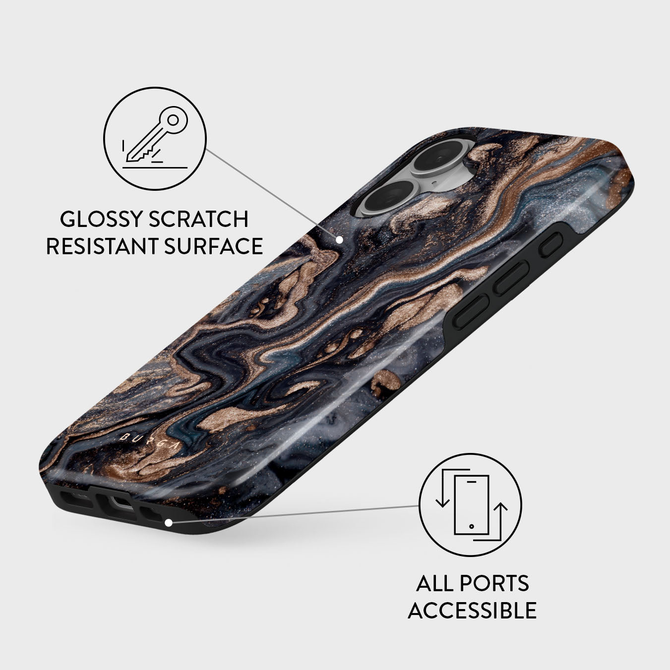 BURGA】Elite MagSafe Mirror iPhone 16ケース Enchanted Mirror