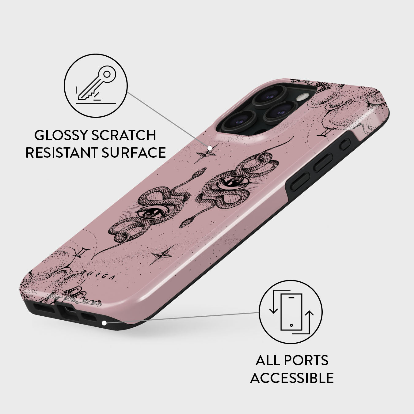 Gemini - iPhone 15 Pro Max Case
