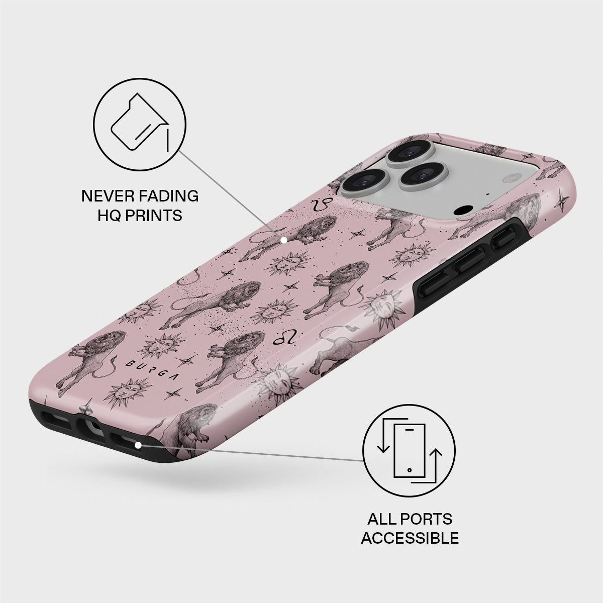 BURGA ヒョウ柄 iPhone17スマホケース Cougar - iPhone 17 Pro Max Case | BURGA
