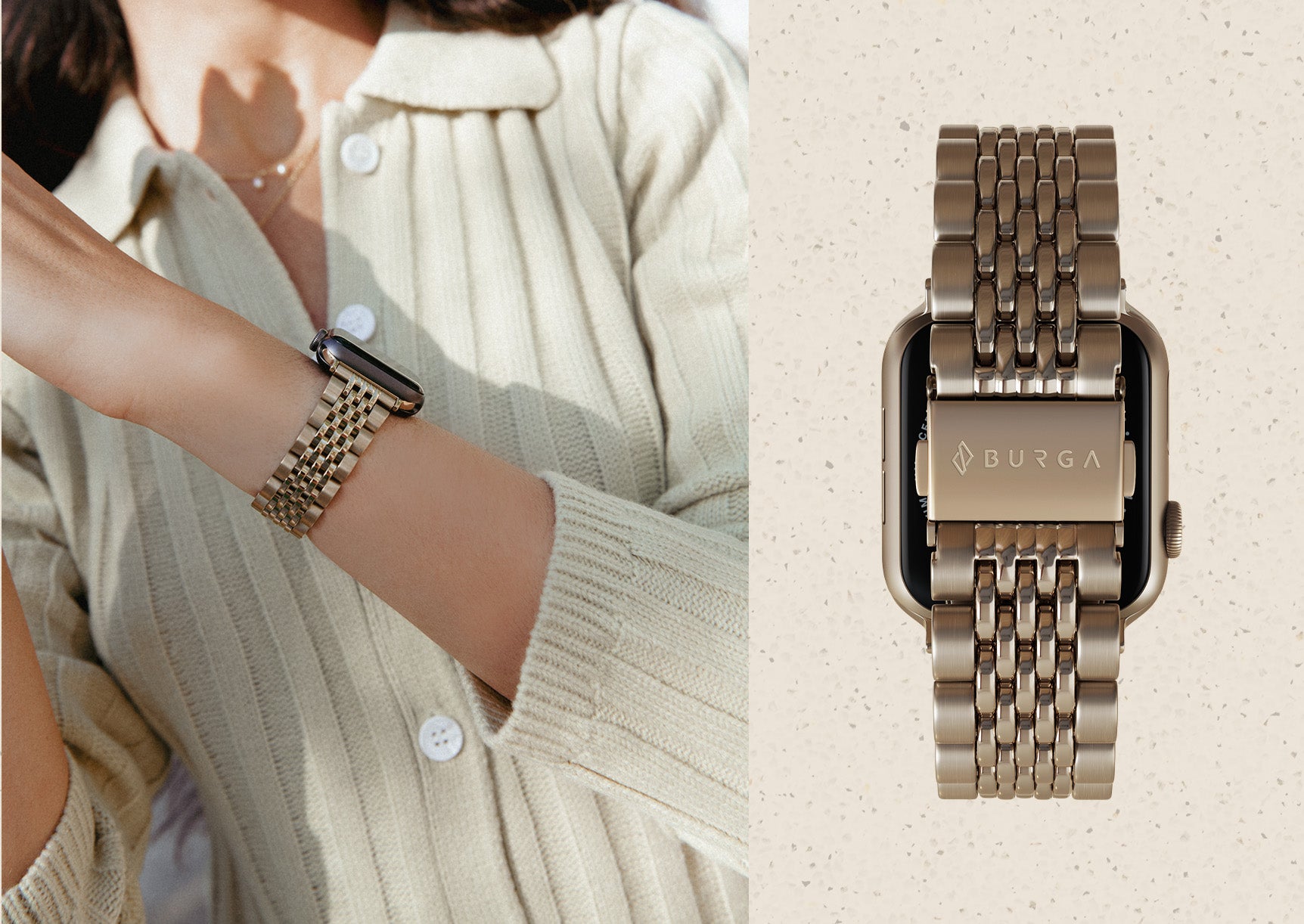 Stainless Steel Universal Watch Bracelet - Chic Royal | BURGA