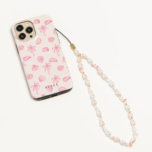Phone Charm - Pink Pearl Cute Phone Strap Chain