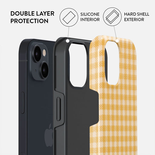 Tuscan Sun - Yellow Plaid iPhone 13 Case 6