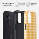 Tuscan Sun - Yellow Plaid iPhone 12 Case 6