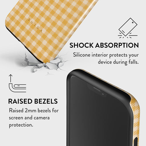 Tuscan Sun - Yellow Plaid iPhone 12 Case 8