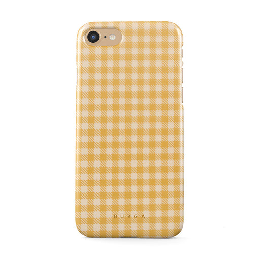 Tuscan Sun - Yellow Plaid iPhone SE (2022) Case 1
