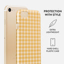 Tuscan Sun - Yellow Plaid iPhone SE (2022) Case 2