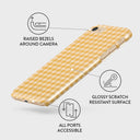 Tuscan Sun - Yellow Plaid iPhone SE (2022) Case 3