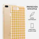 Tuscan Sun - Yellow Plaid iPhone 7 Plus / 8 Plus Case 2