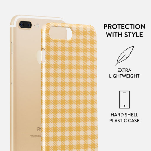Tuscan Sun - Yellow Plaid iPhone 7 Plus / 8 Plus Case 2