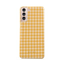 Tuscan Sun - Yellow Plaid Samsung Galaxy S21 Plus Case