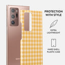 Tuscan Sun - Yellow Plaid Samsung Galaxy Note 20 Ultra 4G / 5G Case 2