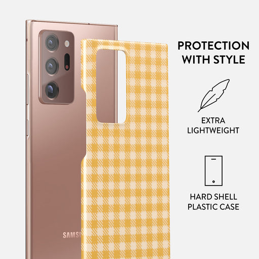 Tuscan Sun - Yellow Plaid Samsung Galaxy Note 20 Ultra 4G / 5G Case 2