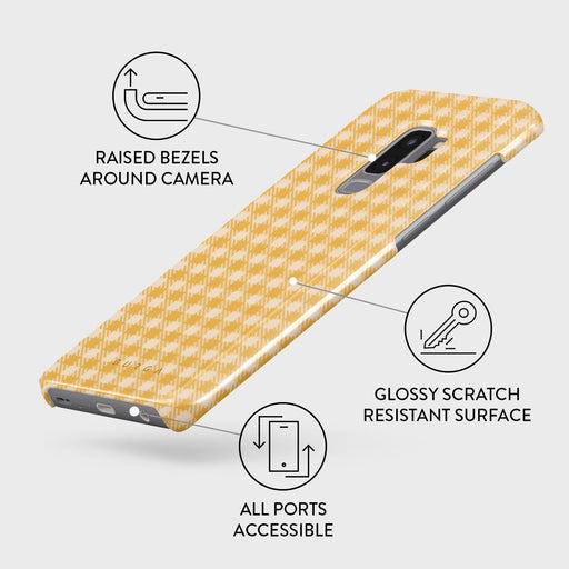 Tuscan Sun - Yellow Plaid Samsung Galaxy S9 Plus Case 3