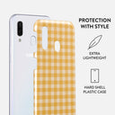 Tuscan Sun - Yellow Plaid Samsung Galaxy A40 Case 2