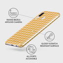 Tuscan Sun - Yellow Plaid Samsung Galaxy A40 Case 3