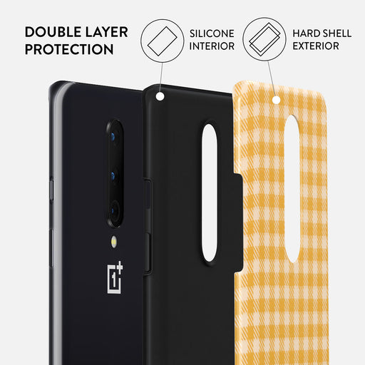 Tuscan Sun - Yellow Plaid OnePlus 8 Case 2