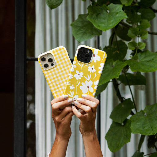 Tuscan Sun - Yellow Plaid Samsung Galaxy A13 4G Case