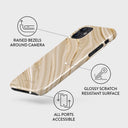 Full Glam - Beige iPhone 12 Mini Case 3