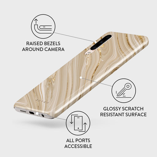 Full Glam - Beige Huawei P30 Case 3