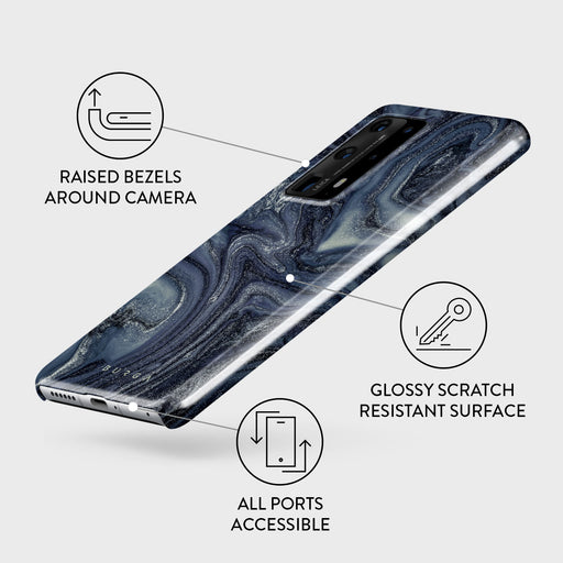 Navy Trench - Blue Huawei P40 Pro Plus Case 3