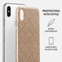 Simply Cream - Quilted iPhone X / XS Case 2