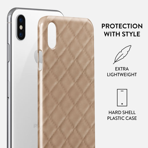 Simply Cream - Quilted iPhone X / XS Case 2