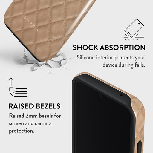 Simply Cream - Quilted Samsung Galaxy A54 Case 4