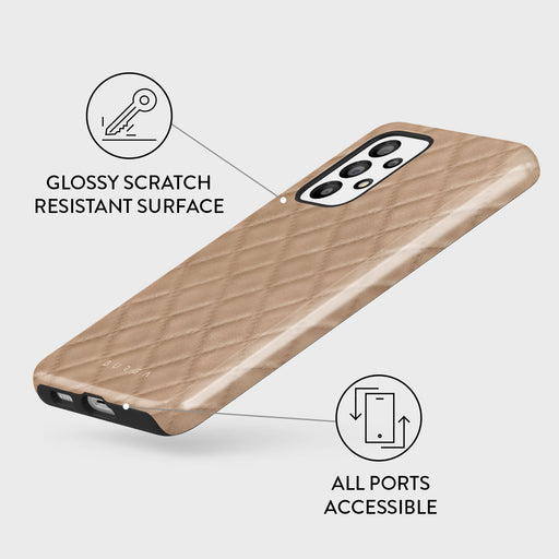 Simply Cream - Quilted Samsung Galaxy A33 Case 3