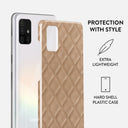 Simply Cream - Quilted Samsung Galaxy A71 4G Case 2