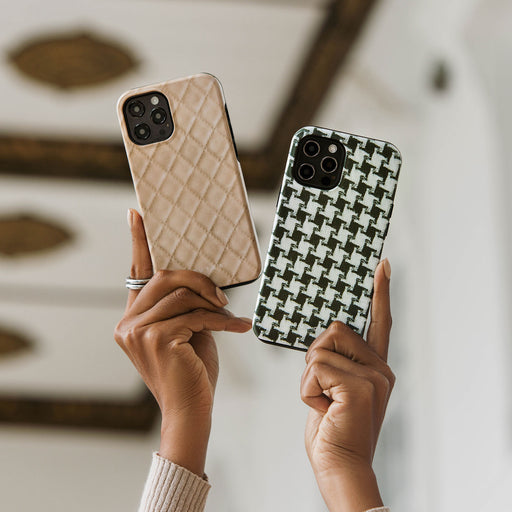Simply Cream - Quilted iPhone 14 Plus Case 27