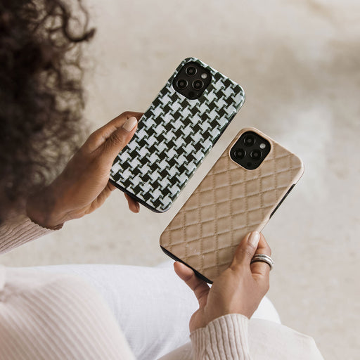 Simply Cream - Quilted iPhone 14 Plus Case 28