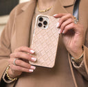 Simply Cream - Quilted iPhone 14 Plus Case 24