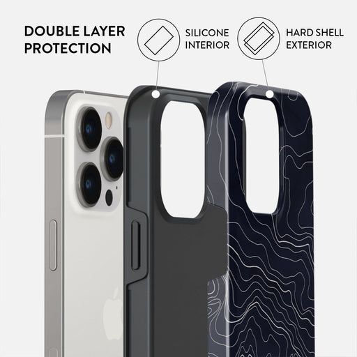 Drifting Shores - Line Art iPhone 14 Pro Case 6