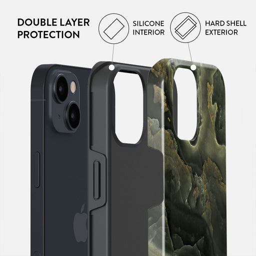 Misty Forest - Green Marble iPhone 13 Case 6