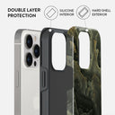 Misty Forest - Green Marble iPhone 14 Pro Case 6