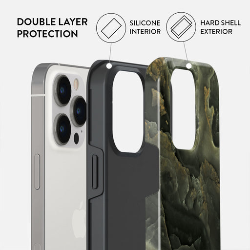 Misty Forest - Green Marble iPhone 14 Pro Case 6