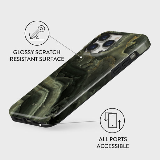 Misty Forest - Green Marble iPhone 14 Pro Case 7