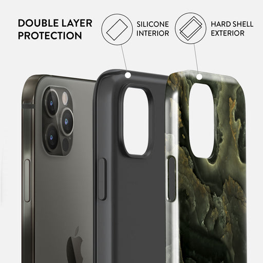 Misty Forest - Green Marble iPhone 12 Pro Case 6