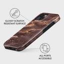 Fire Wood - Brown Marble iPhone 14 Case 7