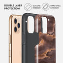 Fire Wood - Brown Marble iPhone 11 Pro Max Case 6
