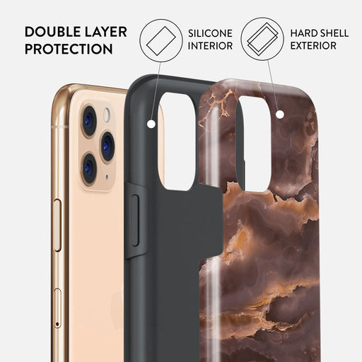 Fire Wood - Brown Marble iPhone 11 Pro Max Case 6
