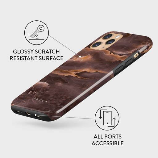 Fire Wood - Brown Marble iPhone 11 Pro Max Case 7