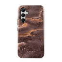 Fire Wood - Brown Marble Samsung Galaxy A54 Case 1