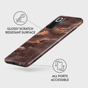 Fire Wood - Brown Marble Xiaomi Redmi Note 10 Pro Case 3