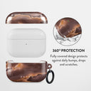 Fire Wood - Brown Marble AirPods Pro Case 2